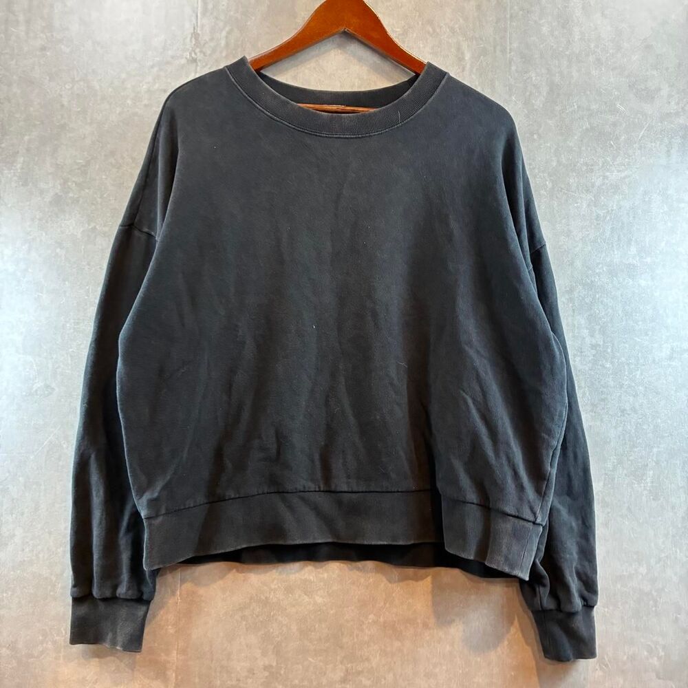 Gap Women's Black and Grey Sweatshirt